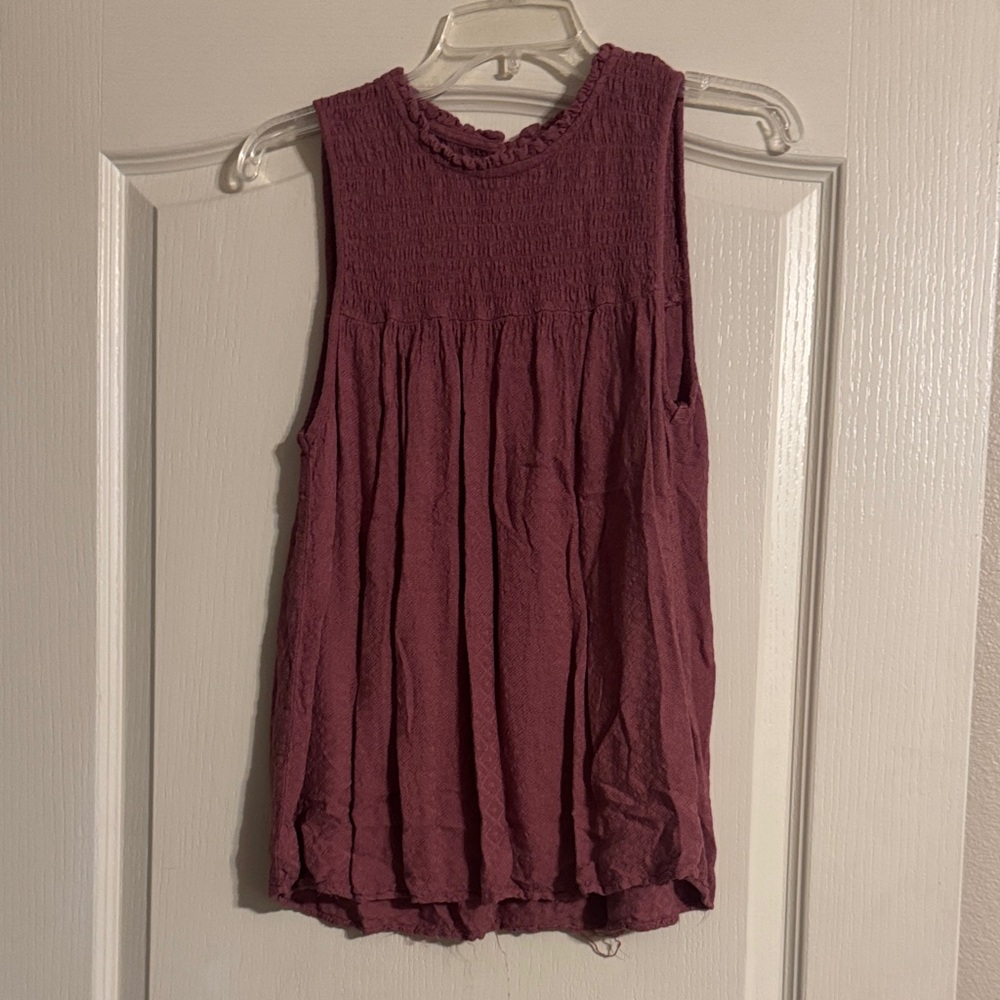 Knox Rose Sleeveless Mauve Blouse